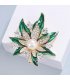 XSB211 - Green Floral Saree Brooch